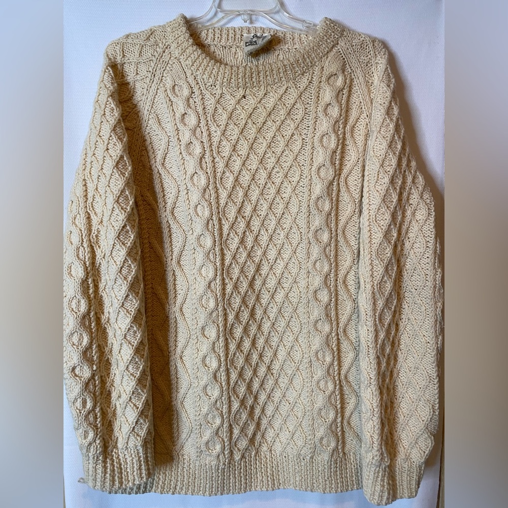 Irish Wool Sweater by Sheila Knits size XL